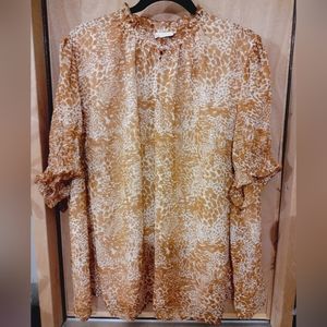 Ava and Viv Fall Collection - Painted Abstract Animal NWOT